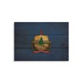 Wile E. Wood 15 x 11 in. Vermont State Flag Wood Art FLVT-1511